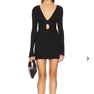 Lovers + Friends Black Calliope Mini Dress
